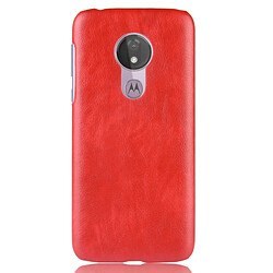 Avis Wewoo Coque antichoc Litchi Texture PC + PU pour Motorola Moto G7 Power (rouge)