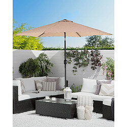 Beliani Parasol de jardin beige sable d 270 cm VARESE