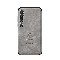 Coque en TPU + PU hybride anti-chute gris pour votre Xiaomi Mi CC9 Pro/Mi Note 10