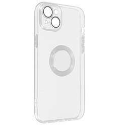 Avizar Coque iPhone 14 Plus Silicone Gel Souple Bloc Caméra Couvert Transparent