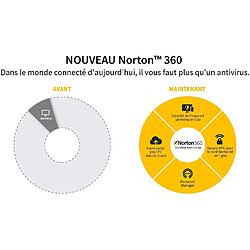 Acheter Symantec Norton Logiciel Norton Antivirus Lifelock 360 Deluxe 2022 | 3 postes |