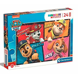 Clementoni - Pat'Patrouille - Puzzle de 24 Maxi Pièces - Jeu de Patience et de Réflexion - Format Paysage - Image Net - 62 x 42 Cm - Pour Enfants À Partir de 3 Ans