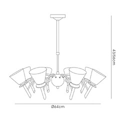 Avis Luminaire Center Suspension Kristina Chrome poli