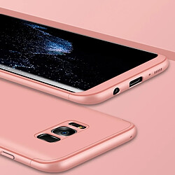 Wewoo Coque or rose pour Samsung Galaxy S8 + / G9550 PC Trois - Shield Shield 360 degrés Couverture complète Housse de protection arrière