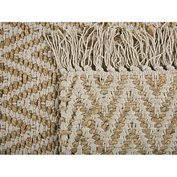 Beliani Tapis beige à motif zigzag 50 x 80 cm AFRIN pas cher