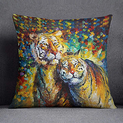 Bonamaison Housses de Coussin, Polyester, Multicolore, 45X45 Cm