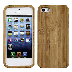 Universal Protecteur de couverture de couverture de dossier dur en bois en bois dur pour le bambou pour Apple iPhone 5 5S