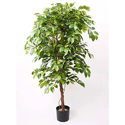 Emerald Ficus artificiel Deluxe 140 cm en pot