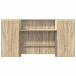 Acheter vidaXL Bureau réception chêne sonoma 200x50x103,5 cm bois d'ingénierie