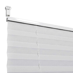 vidaXL Store plissé 80x150 cm Blanc pas cher