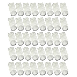 40pcs 200um Fournitures Pour Animaux De Compagnie Aquarium Puisard Feutre Pré-filtre Chaussette Sacs