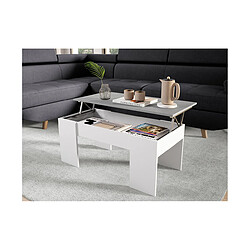 Loungitude Table basse GOTHAM (plateau relevable)