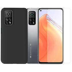 Film protecteur verre trempé pour Xiaomi Mi 10T 5G 6.67" + Coque de protection noir souple - VISIODIRECT -