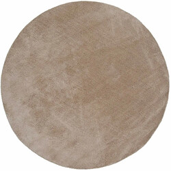 Venture Home Tapis effet viscose beige Undra Diamètre 200 cm.