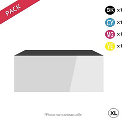 TONER SERVICES Konica Minolta TNP48 Pack de 4 cartouches de toner génériques GNP4KLET421NCMY