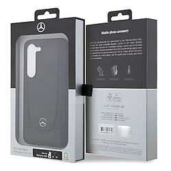 Mercedes Coque pour Samsung Galaxy S23 Cuir Véritable Bords Surélevés Noir pas cher