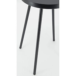 Avis Aubry Gaspard Table basse en métal Ø 30 H 50 Noir.