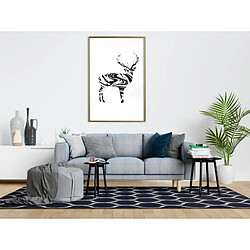 Paris Prix Affiche Murale Encadrée Marble Stag 40 x 60 cm Or