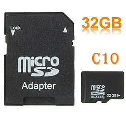 Wewoo Carte mémoire noir Micro SD TF classe 10 haute capacité de 32 Go de Taiwan 100% réelle