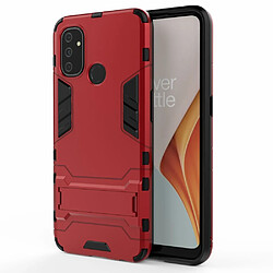 Coque en TPU 2 en 1 avec béquille rouge pour votre OnePlus Nord N100