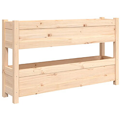 vidaXL Jardinière 112x25x66 cm Bois massif de pin