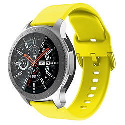 Bracelet en silicone sangle jaune pour votre Samsung Gear S3 Active