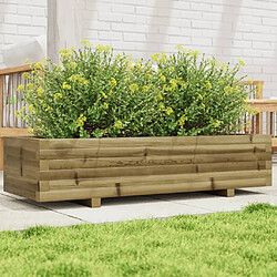 vidaXL Jardinière 110x40x26,5 cm bois de pin imprégné