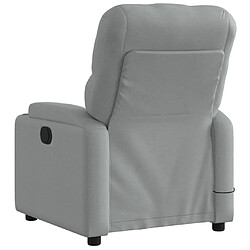 Acheter vidaXL Fauteuil de massage inclinable électrique gris clair tissu