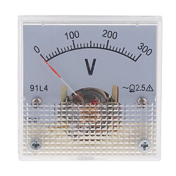 Voltmètre analogique Voltmètre à panneau analogique Voltmètre 2.5% Erreur 0-300V