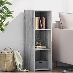 vidaXL Buffet sonoma gris 30x41x93 cm bois d'ingénierie