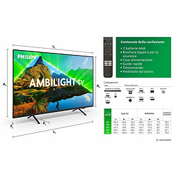 TV intelligente Philips 55PUS8319/12 4K Ultra HD 55" LED HDR HDR10 Noir 139,7 cm pas cher