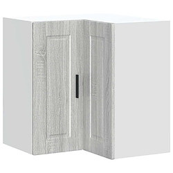 vidaXL Armoire d'angle murale de cuisine Porto sonoma gris