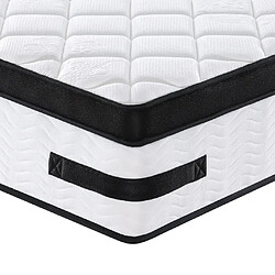 Maison Chic Matelas à ressorts ensachés moyen plus, Matelas doux 90x200 cm -GKD95888 pas cher