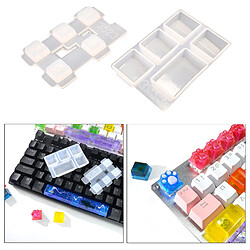 Acheter Keycaps Résine Moule Keycap Artisanat époxy Moule Clé Extracteur Chat Griffe Moules Capital