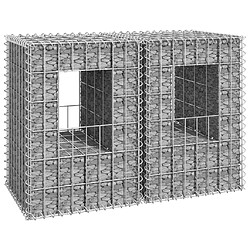 vidaXL Poteaux à panier de gabion 2 pcs 40x40x60 cm Fer