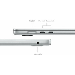 Avis Apple MacBook Air Ordinateur portable 38,9 cm (15.3') Apple M M3 8 Go 512 Go SSD Wi-Fi 6E (802.11ax) macOS Sonoma Argent