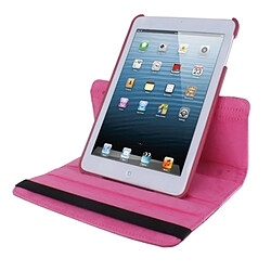 Avis Wewoo Smart Cover Magenta pour iPad mini 1/2/3 360 degrés Rotatif Litchi Texture Housse en cuir avec support