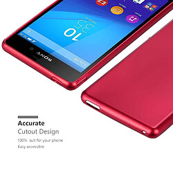 Cadorabo Coque Sony Xperia M4 AQUA Etui en Rouge pas cher