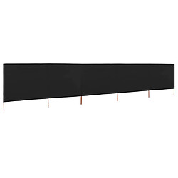 vidaXL Paravent 5 panneaux Tissu 600 x 160 cm Noir