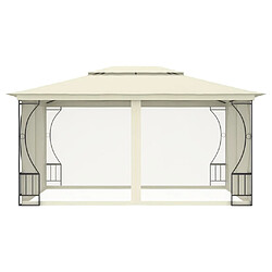 Maison Chic Tonnelle | Pergola avec moustiquaire 300x400x265 cm Crème -GKD52637