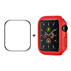 Enkay Coque en TPU ultra-mince caoutchouté rouge pour votre Apple Watch Series 7 41mm