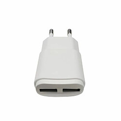 Paris Prix Prise Secteur Double Port USB Plug 8cm Blanc