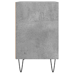 Acheter vidaXL Table de chevet gris béton 40x30x50 cm bois d'ingénierie