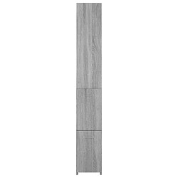 Maison Chic Armoire de bain,Meuble de rangement de salle de bain,Meuble haut sonoma gris 25x26,5x170 cm bois d'ingénierie -GKD821760 pas cher