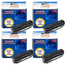 T3AZUR - 4 Toners génériques HP CF410/ CF411/ CF412/ CF413X