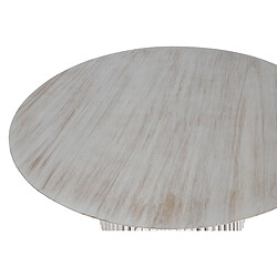 Acheter Pegane Table à manger, table de repas ronde en bois coloris blanc - diamètre 150 x Hauteur 75 cm