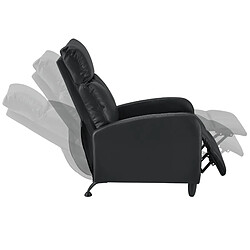 Avis Fauteuil Relaxant Bregenz Inclinable et Repose-Pieds Similicuir Noir [en.casa]