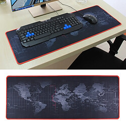 Wewoo Tapis de souris Anti-Slip Carte du monde Motif Doux En Caoutchouc Surface Tissu Clavier Taille: 80 x 30 cm