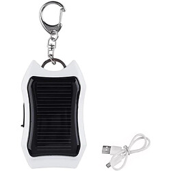 SANAG Porte-Clés Chargeur Solaire Portable 1200 Mah, Mini Batterie Externe Avec Lampe De Poche Led, Chargeur De Téléphone D'Urgence Pour Batterie Usb Extérieure Pour Camping Et Randonnée