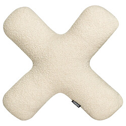 Acheter Beliani Lot de 2 coussins HESPERIS Bouclé Unicolore Beige